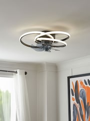 Cascade Black Trinity LED Ceiling Fan Light - Image 5 of 7