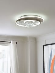 Cascade Satin Brass Ingram LED Ceiling Fan Light - Image 3 of 7