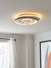 Cascade Satin Brass Ingram LED Ceiling Fan Light - Image 4 of 7