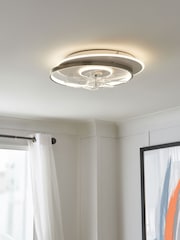 Cascade Satin Brass Ingram LED Ceiling Fan Light - Image 5 of 7