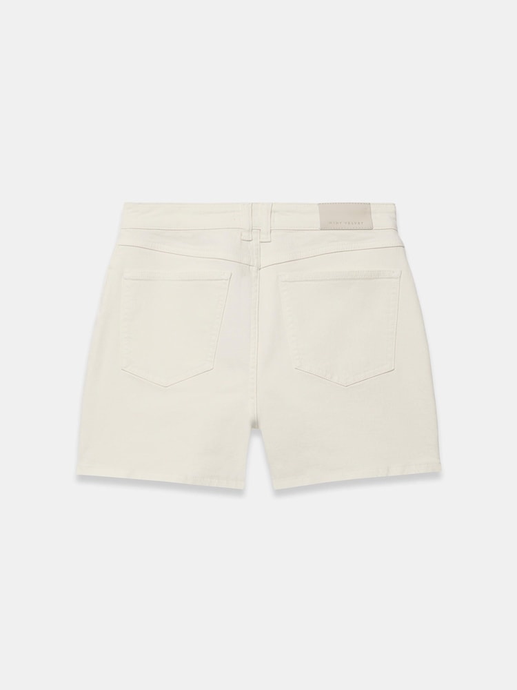 Mint Velvet White Denim Embellished Shorts - Image 7 of 7 Mint Velvet White Denim Embellished Shorts - Image 7 of 7