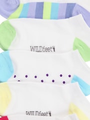 Wild Feet White Low Cut Bamboo Trainer Liners Socks - Image 4 of 4