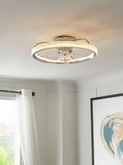 Cascade Chrome Lyone LED Ceiling Fan Light - Image 2 of 7