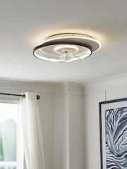 Cascade Black Ingram LED Ceiling Fan Light - Image 3 of 7