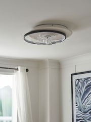 Cascade Black Ingram LED Ceiling Fan Light - Image 5 of 7