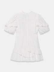 Mint Velvet White Embroidered Detail Mini Dress - Image 8 of 8