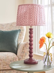 Pink Bobbin Table Lamp - Image 2 of 6