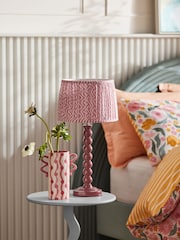 Pink Bobbin Table Lamp - Image 4 of 6