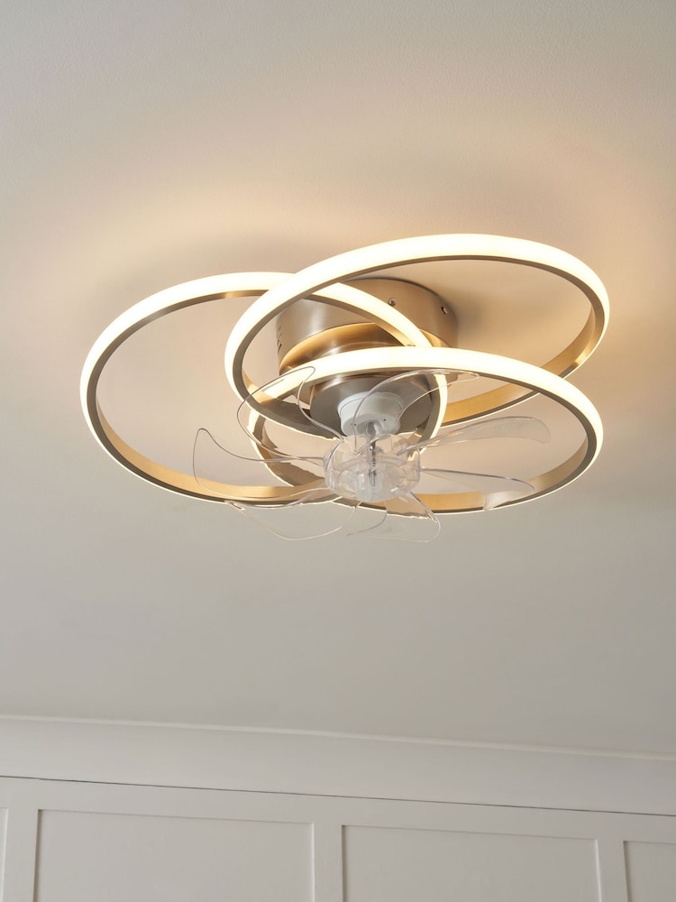 Cascade Trinity LED Ceiling Fan Light - Image 1 of 7 Cascade Trinity LED Ceiling Fan Light - Image 1 of 7