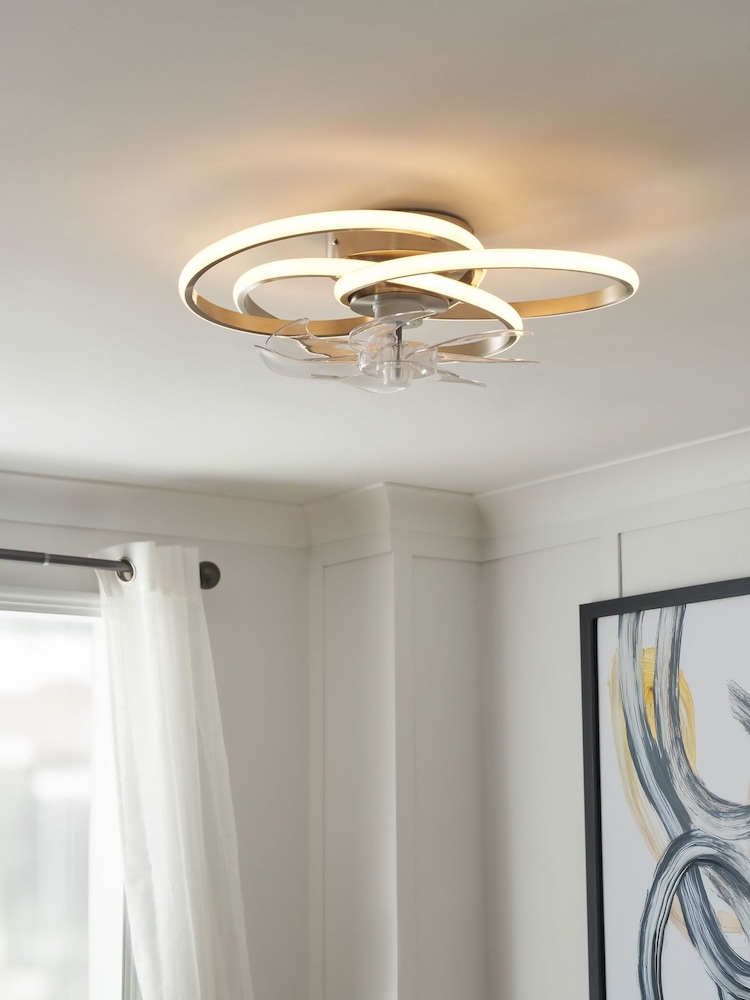 Cascade Trinity LED Ceiling Fan Light - Image 2 of 7 Cascade Trinity LED Ceiling Fan Light - Image 2 of 7