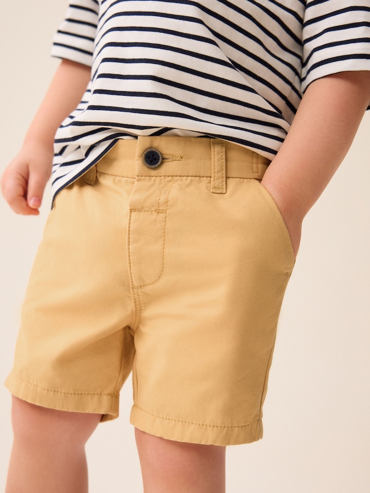 Ochre Yellow 100% Cotton Chinos Shorts (3mths-7yrs) - Image 1 of 7
