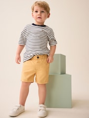 Ochre Yellow 100% Cotton Chinos Shorts (3mths-7yrs) - Image 2 of 7