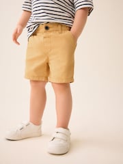 Ochre Yellow 100% Cotton Chinos Shorts (3mths-7yrs) - Image 3 of 7