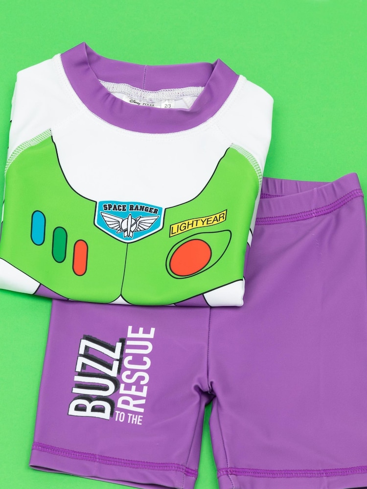 Vanilla Underground Purple Toy Story 2 Piece Swimset - Image 3 of 4