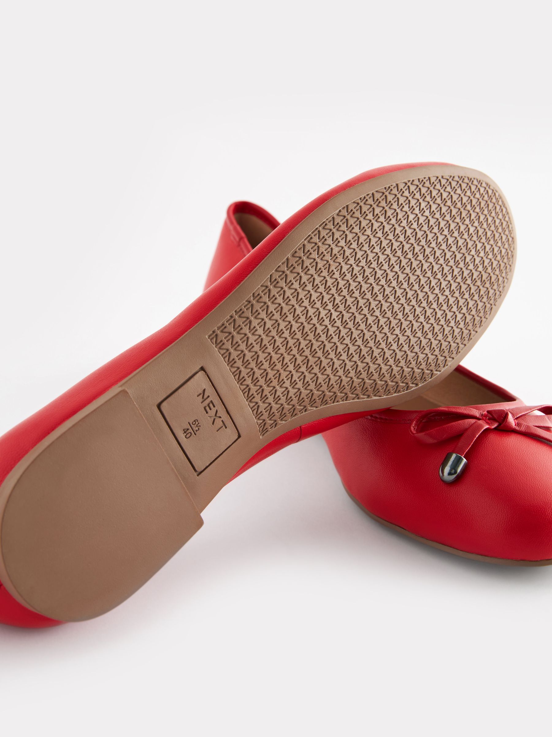 Red ballerina shoes hot sale