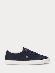 Lauren Ralph Lauren Navy Janson II Canvas Sneakers - Image 2 of 4