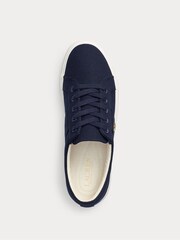 Lauren Ralph Lauren Navy Janson II Canvas Sneakers - Image 3 of 4