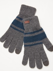FatFace Grey Matt Touch Screen Gloves - Image 1 of 2