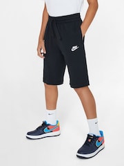 Nike Black Sportswear 100% Cotton Shorts - Image 3 of 8