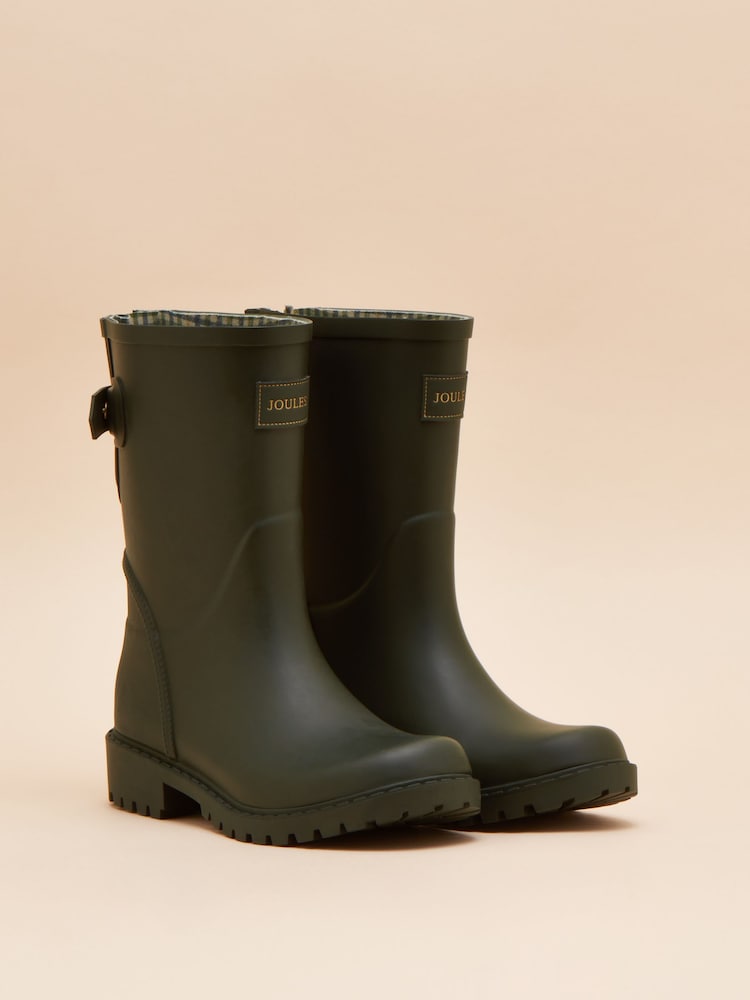 Joules Wistow Green Adjustable Mid Calf Wellies - Image 1 of 6