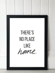 Black No Place Like Home by Native State Black Framed Print - Image 1 of 4