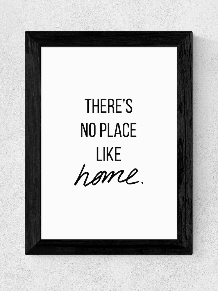 Black No Place Like Home by Native State Black Framed Print - Image 4 of 4