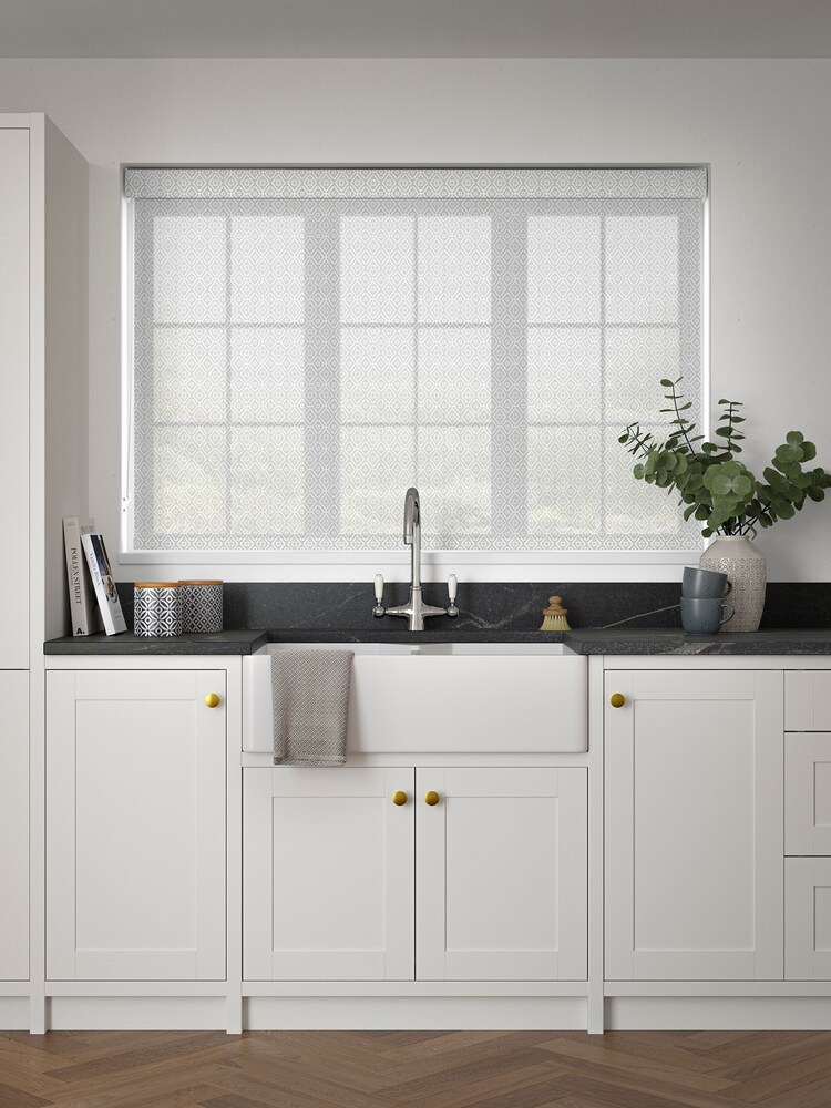 Smoke Grey Cave Sheer Made to Measure Roller Blind - Image 2 of 6