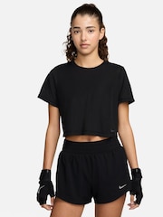 Nike Black One Classic Breathable Dri-FIT Short-Sleeve Top - Image 1 of 7
