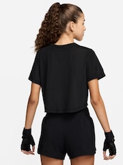 Nike Black One Classic Breathable Dri-FIT Short-Sleeve Top - Image 2 of 7