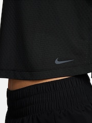 Nike Black One Classic Breathable Dri-FIT Short-Sleeve Top - Image 6 of 7