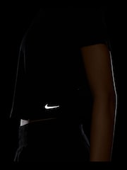 Nike Black One Classic Breathable Dri-FIT Short-Sleeve Top - Image 7 of 7