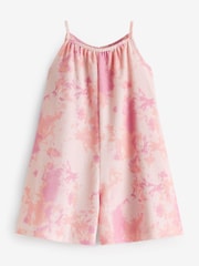 Pink Tie Dye Crinkle Texture Playsuit (3-16yrs) - Image 5 of 7