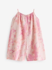Pink Tie Dye Crinkle Texture Playsuit (3-16yrs) - Image 6 of 7