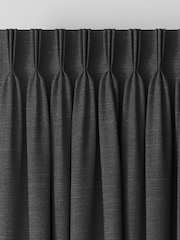 Laura Ashley Charcoal Grey Swanson Made to Measure Curtains - Image 5 of 9