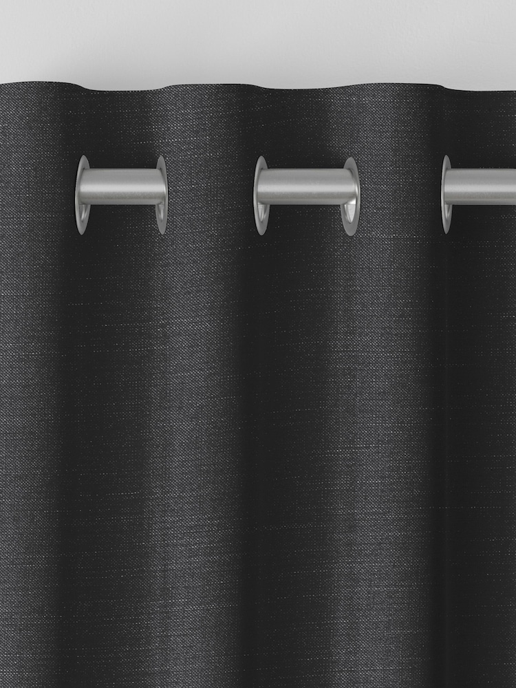 Laura Ashley Charcoal Grey Swanson Made to Measure Curtains - Image 7 of 9
