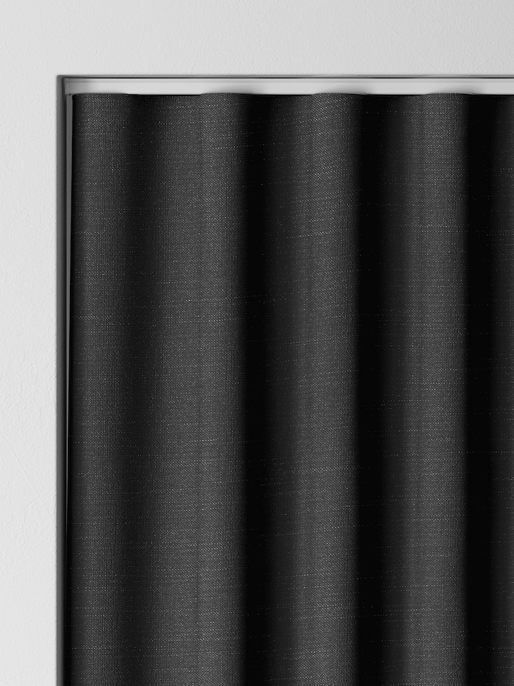Laura Ashley Charcoal Grey Swanson Made to Measure Curtains - Image 8 of 9