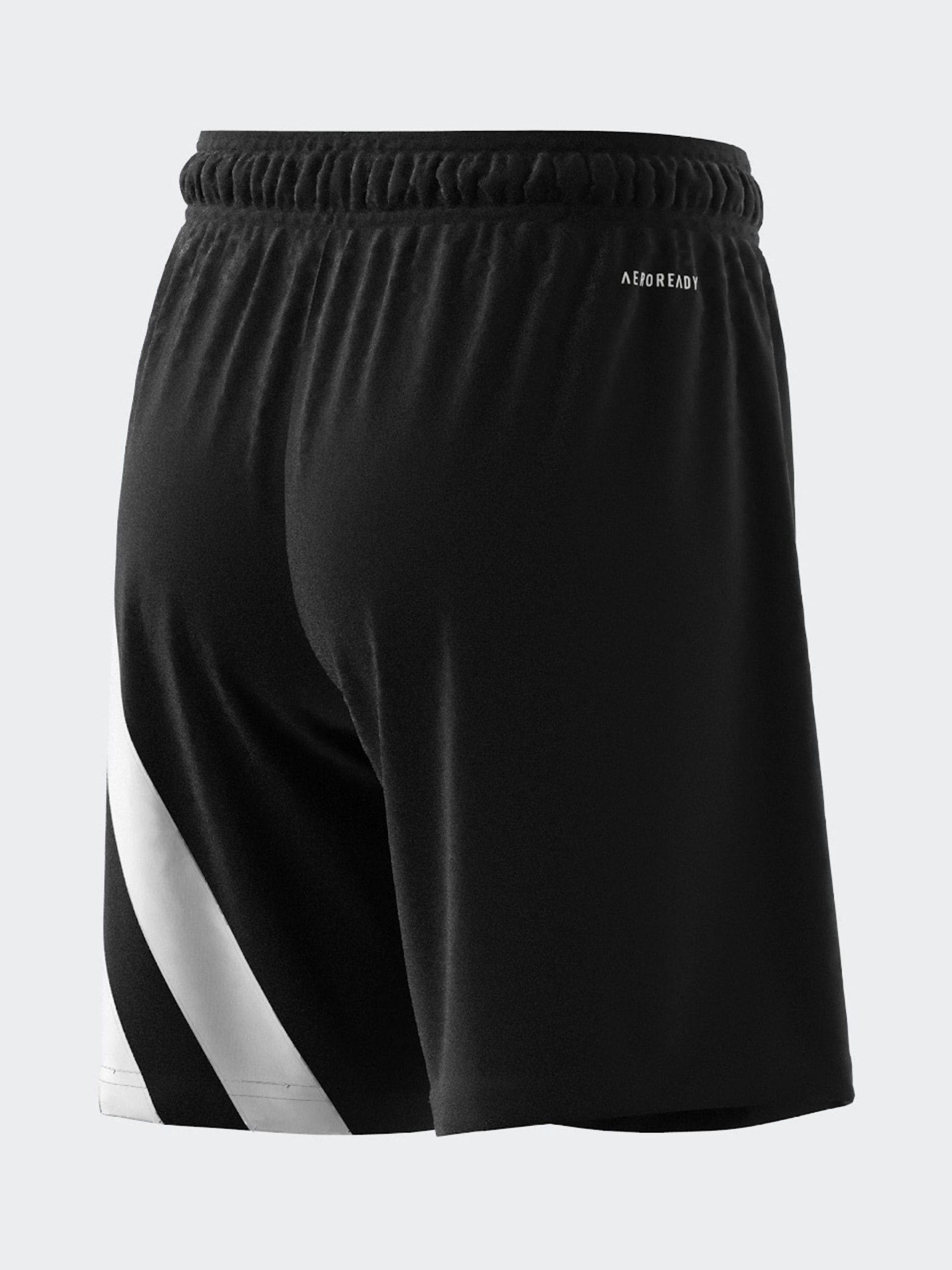 Boys Adidas Black Fortore 23 Football Shorts Black