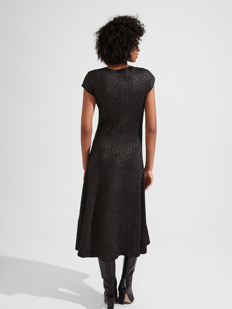 Hobbs Black Knit Reena Dress - Image 2 of 4 Hobbs Black Knit Reena Dress - Image 2 of 4