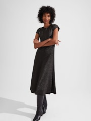 Hobbs Black Knit Reena Dress - Image 3 of 4