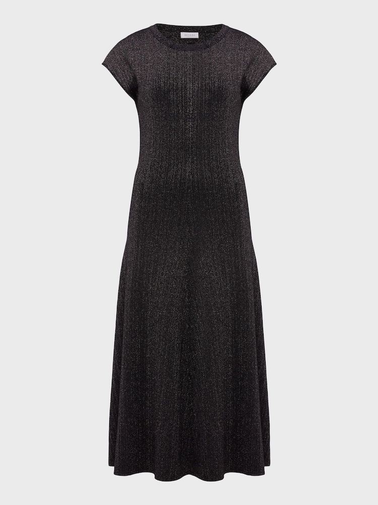 Hobbs Black Knit Reena Dress - Image 4 of 4 Hobbs Black Knit Reena Dress - Image 4 of 4