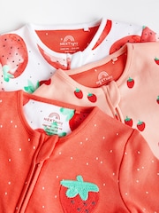 Red strawberry Baby Printed Sleepsuit (0mths-3yrs) - Image 10 of 13