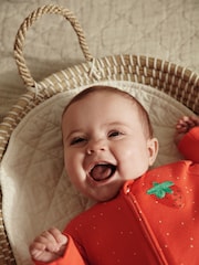 Red strawberry Baby Printed Sleepsuit (0mths-3yrs) - Image 3 of 13