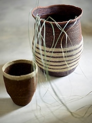 French Connection Brown Oak Seagrass Basket - Image 1 of 2