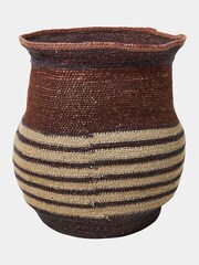 French Connection Brown Oak Seagrass Basket - Image 2 of 2