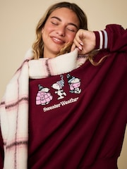 Skinnydip Red Peanuts x Skinnydip Sweater Weather Sweatshirt - Image 3 of 3