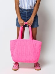 SCAMP & DUDE Pink Quilted Bolt Tote Bag - Image 1 of 2