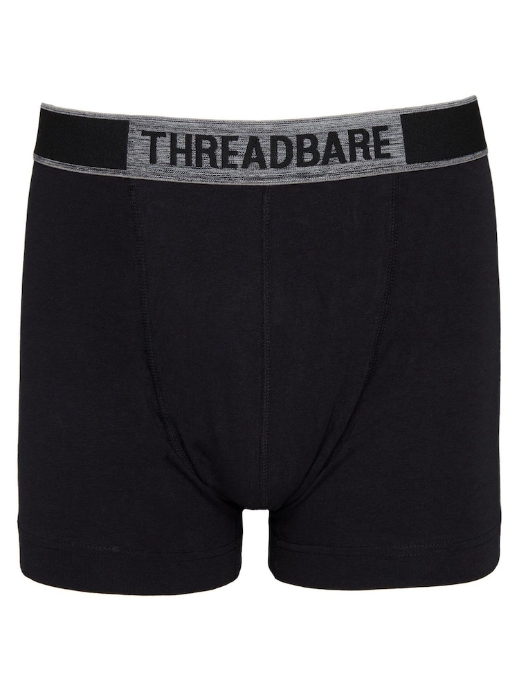 Threadbare Black Hipster Boxers 5 Packs - Image 2 of 6