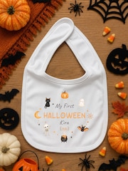 Personalised "My First Halloween" Baby Bib by Litlle Years - Image 4 of 4
