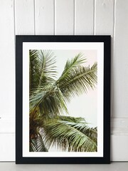 Black Palm Trees by Honeymoon Hotel Framed Print - Image 1 of 1