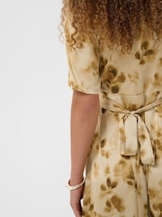 Kaffe Cream Kasadie V-Neck Wrap Maxi Dress - Image 5 of 7